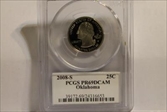 2008-S 25C Oklahoma PR69DCAM