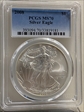 2008 $1 Silver Eagle MS70