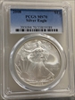 2008 $1 Silver Eagle MS70