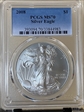 2008 $1 Silver Eagle MS70