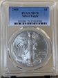 2008 $1 Silver Eagle MS70