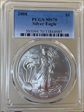 2008 $1 Silver Eagle MS70