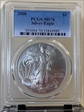 2008 $1 Silver Eagle MS70