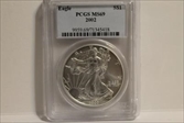2002 $1 Silver Eagle MS69