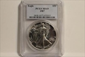 1987 $1 Silver Eagle MS69