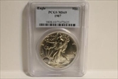 1987 $1 Silver Eagle MS69