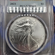 2021 $1 Silver Eagle - Type 2 First Strike MS69