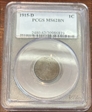 1915-D 1C MS62BN