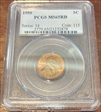 1950 1C MS65RD