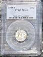 1943-S 10C MS65