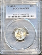 1945-D 10C MS67FB