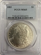 1883 $1 MS65
