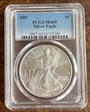 2007 $1 Silver Eagle MS69