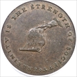 1790s Tkn 1/2P Kentucky, Plain Edge AU55BN