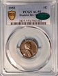 1955 1C Doubled Die Obverse AU55BN