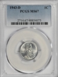1943-D 1C MS67