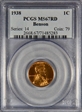 1938 1C MS67RD