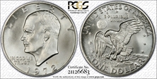 1972-S $1 Silver MS68