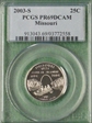 2003-S 25C Missouri PR69DCAM