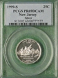 1999-S 25C New Jersey Silver PR69DCAM
