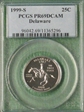 1999-S 25C Delaware PR69DCAM