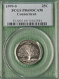 1999-S 25C Connecticut PR69DCAM