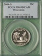 2004-S 25C Wisconsin PR69DCAM