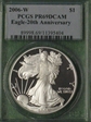 2006-W $1 Eagle-20th Anniversary PR69DCAM