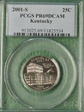 2001-S 25C Kentucky PR69DCAM