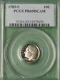 1983-S 10C PR69DCAM