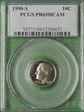 1990-S 10C PR69DCAM