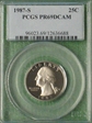 1987-S 25C PR69DCAM