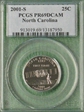 2001-S 25C North Carolina PR69DCAM