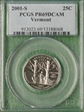 2001-S 25C Vermont PR69DCAM