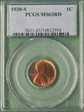 1930-S 1C MS63RD