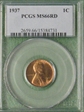 1937 1C MS66RD