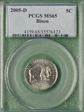 2005-D 5C Bison MS65