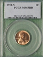 1954-S 1C MS65RD