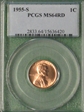 1955-S 1C MS64RD