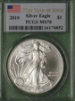 2010 $1 Silver Eagle MS70