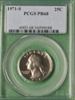 1971-S 25C PR68