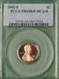 2002-S 1C PR69DCAM