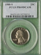 1988-S 25C PR69DCAM