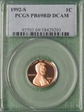1992-S 1C PR69DCAM