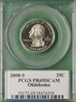 2008-S 25C Oklahoma PR69DCAM