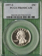 1997-S 25C PR69DCAM