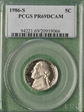 1986-S 5C PR69DCAM
