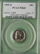 1969-S 10C PR68