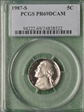 1987-S 5C PR69DCAM