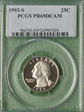 1993-S 25C Clad PR69DCAM